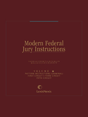 cover image of Modern Federal Jury Instructions